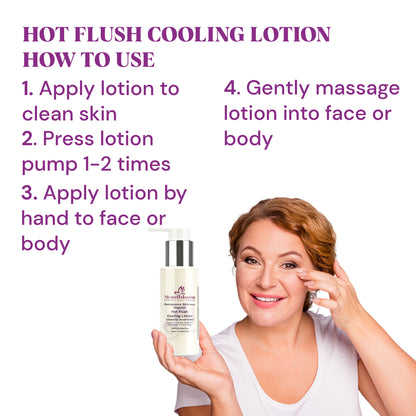 Menopause Skincare Organic Cooling Body Lotion - Menobloom