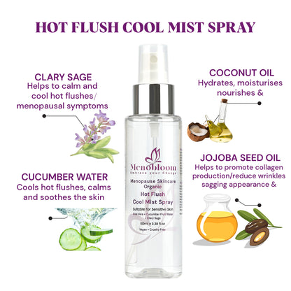 Organic Cooling Face & Body Spray - Menobloom